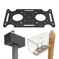 thumbnail image 3 of Mailbox Mounting Bracket Mounting Adapter Plate fits on 4x4 Wood or Hollow Posts, 3 of 6