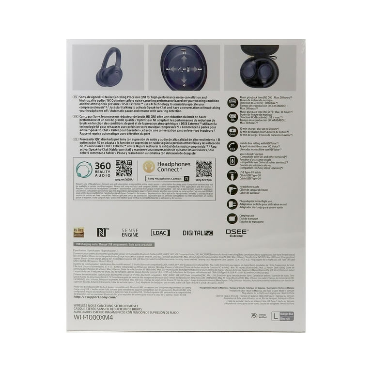 Sony WH-1000XM4 Bluetooth Wireless Noise-Canceling Sony WH-1000XM4 Bluetooth Wireless Noise-Canceling