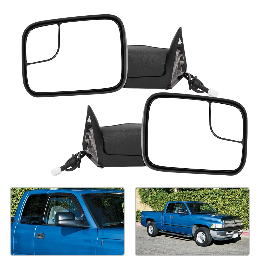 Mgaxyff 2pcs/set Power Heated Towing Mirrors Fit for Dodge RAM 1500