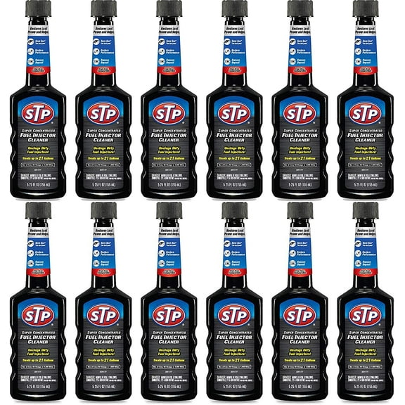 STP Super Concentrated Fuel injector Cleaner 201178W-12 Automotive Additives, 5.25 fl oz, 12 pack