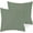 Sage, variant on 600 Thread Count 100% Egyptian Cotton Pack of 2 Euro 26 x 26 Inches, Sage Solid Pillow Shams Cushion Cover, Super Soft Decorative European Square Pillow Shams Envelope Closure