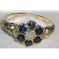 thumbnail image 4 of LBG 14k Yellow Gold Natural Opal and Sapphire Womens Anniversary Ring - Size 10.25, 4 of 4