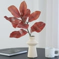 thumbnail image 4 of Artificial Magnolia Leaves Branches, Green Realistic Magnolia Leaves Real Touch, Faux MagnoliaLeaf Stems, Fake Greenery Picks Twigs for Home Office Table Vase Decoration, 4 of 9