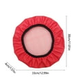 thumbnail image 4 of Non-Slip Round Bar Stool Covers 14x14 Inch - Waterproof Leather Seat Covers with Elastic Band | Kitchen Stool Protector for Home, Restaurant & Pub (Red), 4 of 6