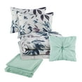 thumbnail image 4 of Mainstays 5-Piece Blue Floral Comforter Set, Full/Queen, 4 of 12
