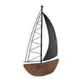 thumbnail image 6 of Sagebrook Home Nautical Metal Wall Art - Sailboat Design - Iron & Wood - Coastal Decor for Home, Office, Bedroom, Living Room - 19" Brown, 6 of 11