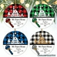 thumbnail image 4 of My First Home Christmas Ornament, Plaid Red, Blue, Green, and Black, 4 of 5