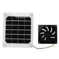 thumbnail image 2 of Solar Powered Fan, Solar Panel Exhaust Fan Strong Wind Power 6 Inch Fan Energy Saving 20W  For Pet Dog Chicken House, 2 of 8