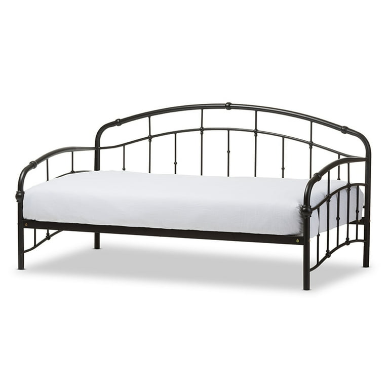 Baxton Studio Olsen Vintage Industrial Black Finished Metal Daybed Baxton Studio Olsen Vintage Industrial Black Finished Metal Daybed