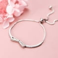 thumbnail image 6 of Fashion Jewelry Silver Bow for Crystal Bowknot Bangle Best Valentines Presents D, 6 of 8