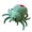 A002- Green, variant on Stuffed Animal, Plush Stuffed Animals, 12 In, Pink, Red Back Marking, Soft Cuddly Decor, Halloween, 1 Pc