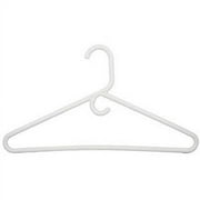 TAILOR MADE PRODUCTS Wisconic Durable Adult Plastic Clothing Hangers, Hook for Ties, 36 Pack, White 17 x .33 x 9.75 inches