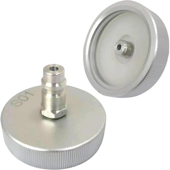 Master Cylinder Brake Bleeder Adapter with Euro Tip, Brake Bleeder Cap Compatible with Most European Car Models, Aluminum Alloy Manu-facturing, Rustproof, Corrosion-Resistant
