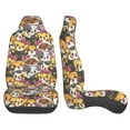 thumbnail image 4 of Fotbe Cute Cat Pattern Automotive Seat Covers for Cars Trucks and SUVs – Car Seat Covers for Front Seats,Protective Seat Covers,Vehicle Seat Covers, Set of 2, 4 of 9