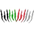 thumbnail image 7 of Xotic Tech Vinyl Headlight Taillight Claw Scar Scratch Decal Monster Stripe Decor Sticker Red, 7 of 7