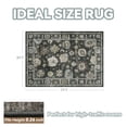 thumbnail image 3 of SIXHOME 5'x7' Area Rug Washable Retro Living Room Bedroom Carpet Soft Floral Distressed Indoor Rug Vintage Brown, 3 of 7