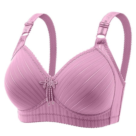 Sdeycui Padded Push Up Bras for Women No Underwire Full Coverage Bras Breathable Everyday Bra Deep V Plunge Soft Bras