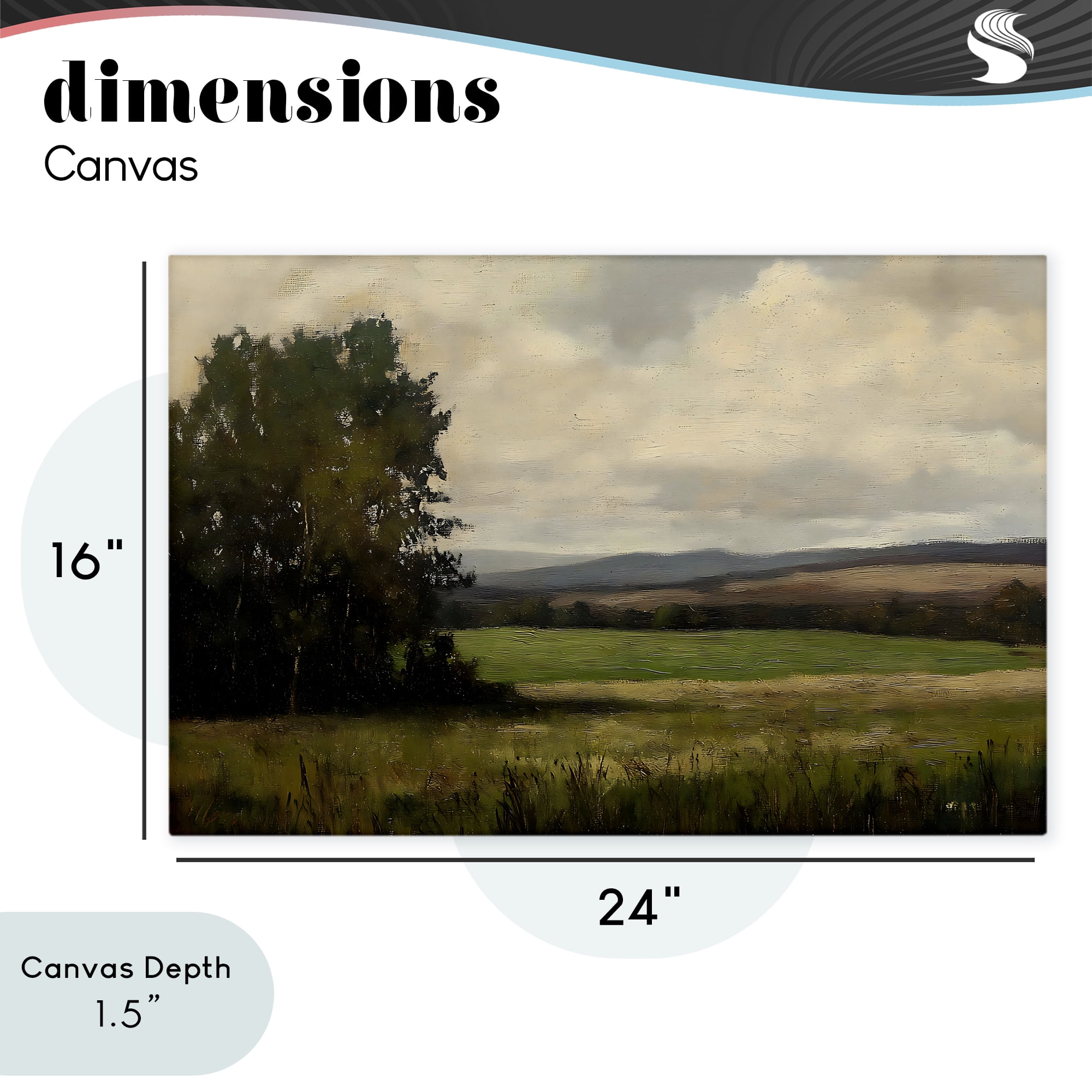 Stupell Industries Hills In The Distance Canvas Wall Art, design by Creative Studio
