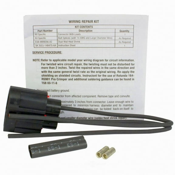 Motorcraft WPT-910 Engine Cooling Fan Motor Connector Fits select: 2009 FORD ESCAPE, 2018-2022 FORD ECOSPORT