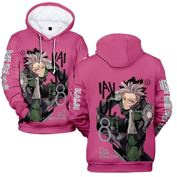 MNHFKGP Anime Kaiju No. 8 3D Merch Harajuku hoodie Women/Men Hoodie Sweatshirt