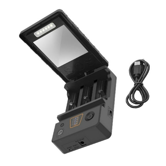 AOOOWER Portable Solar Battery Charger Solar Panel Battery Charger Charging Case Box