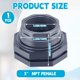 thumbnail image 2 of Conector de tanque de agua con montaje en mamparo de PVC, 9,2 cm, Maasechs, 2 of 6