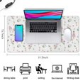 thumbnail image 5 of Long Mouse Pads for Desk,Princess Unicorn Flower Pattern Desk Mats on Top Of Desks, Desk Mouse Pad Extra Large with 3mm Non-Slip Base and Stitched Edge for Gaming,Office,Work,Home 31.5"x15.7", 5 of 6
