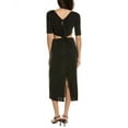 thumbnail image 2 of Equipment womens  Genevieve Midi Dress, L, Black, 2 of 3