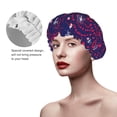 thumbnail image 2 of Kdxio Dandelions Flowers With Dragonflies Print Shower Cap for Women,Elastic and Reusable,Double Waterproof Layers Bathing Hat, 2 of 6