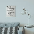 thumbnail image 2 of Stupell Industries Five Star Bathroom Funny Word Black And White Wood Textured Design Canvas Wall Art by Daphne Polselli, 2 of 6