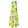 thumbnail image 5 of Lemon Print Long Dress summer dresses women Dresses gala, 5 of 6