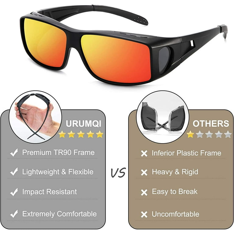 URUMQI Night Vision Driving Glasses Fit Over Glasses For, 46% OFF