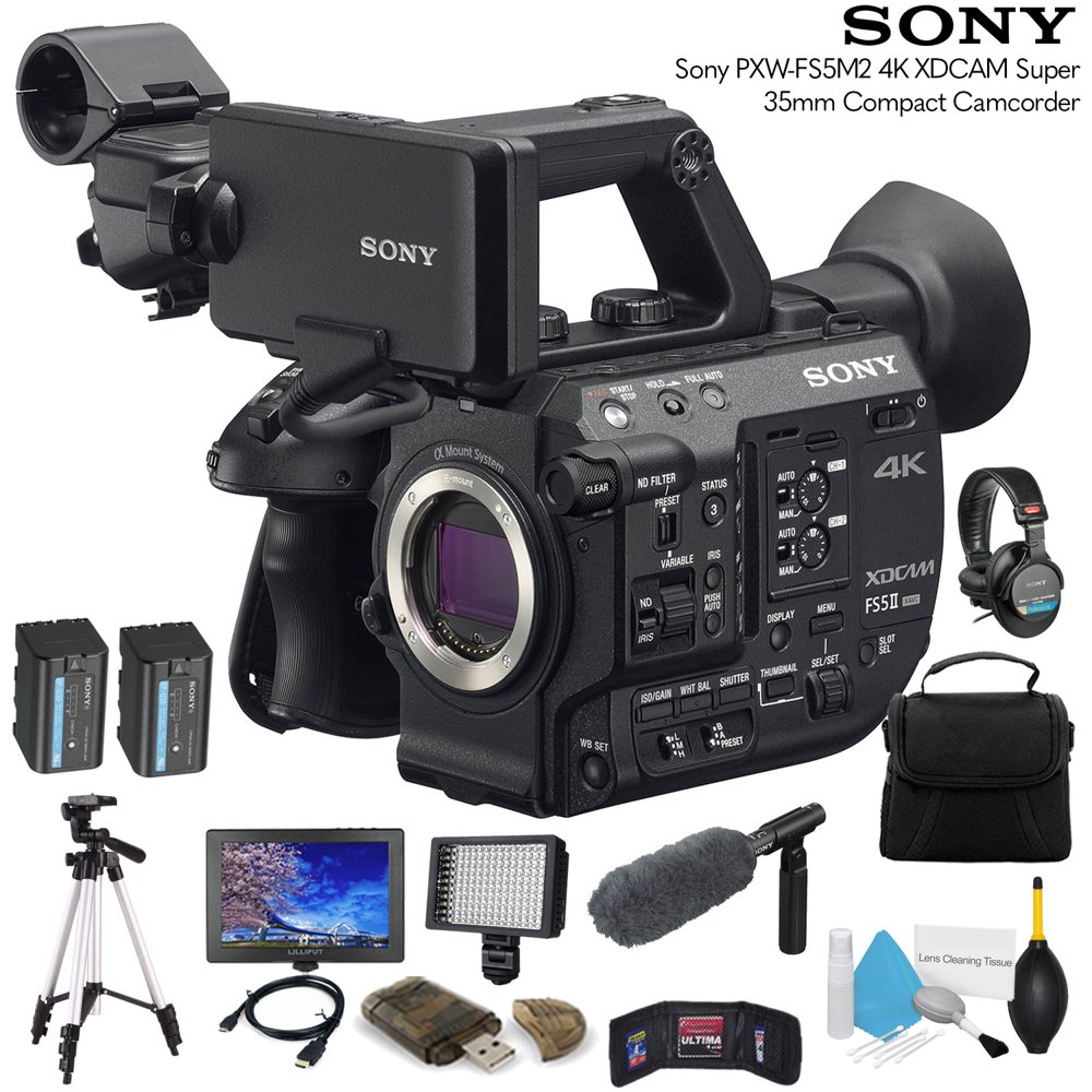 Sony 4K XDCAM Super 35mm Compact Camcorder W/ 64GB Memory Card and More