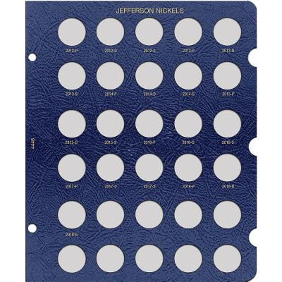 - Jefferson Nickel Page, Dated 2012-2018