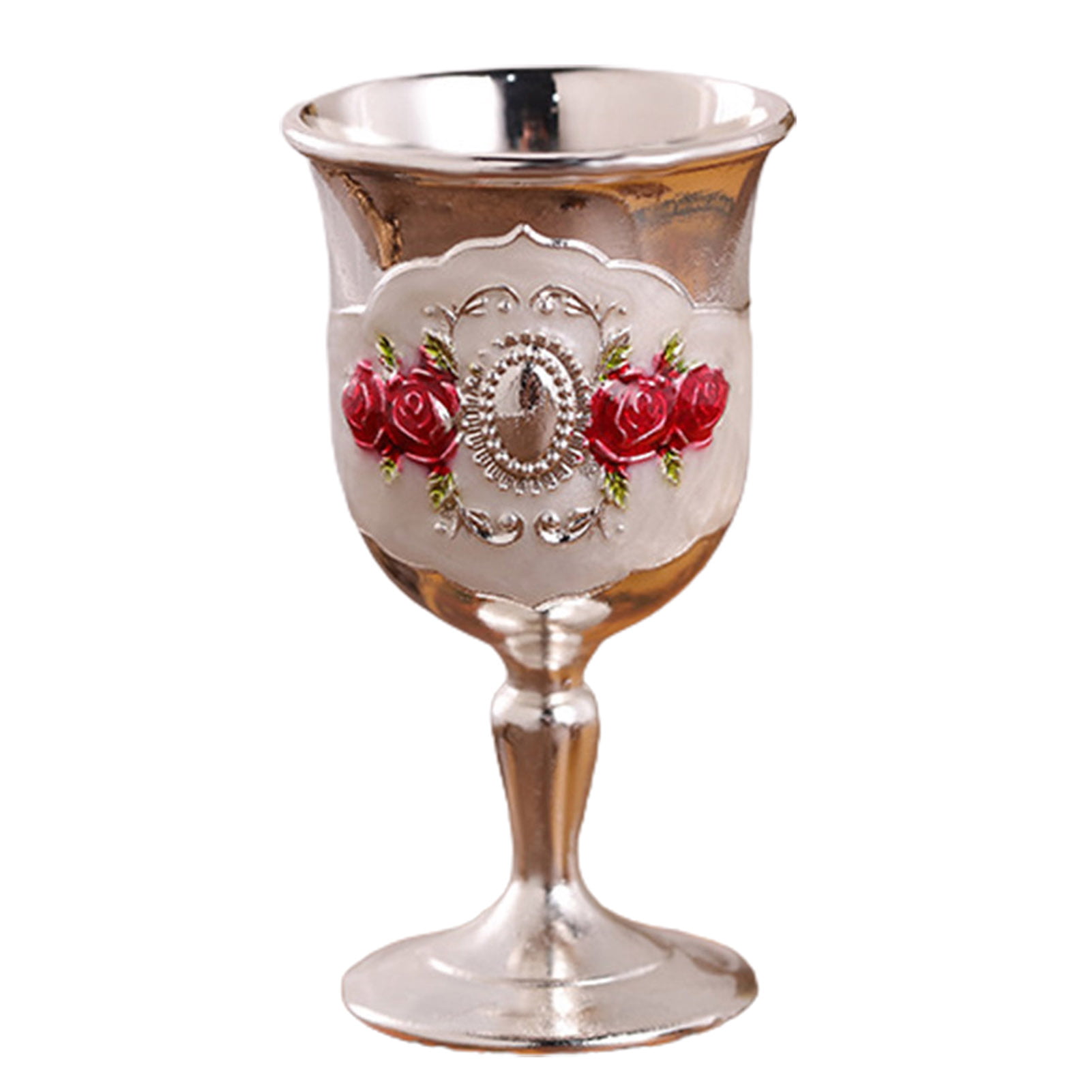 Copper Wine Glasses, European Vintage Wine Cup Metal Wine Goblet Art Craft Decoration Wine Glass Portable Wine Tumbler for Coffee, Beer, Whiskey