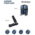 thumbnail image 3 of Brookstone Luggage Strap - 2-in-1 TSA-Approved Cross Luggage Straps for Suitcases with Keyless 3-Digit Combination Lock, 3 of 5