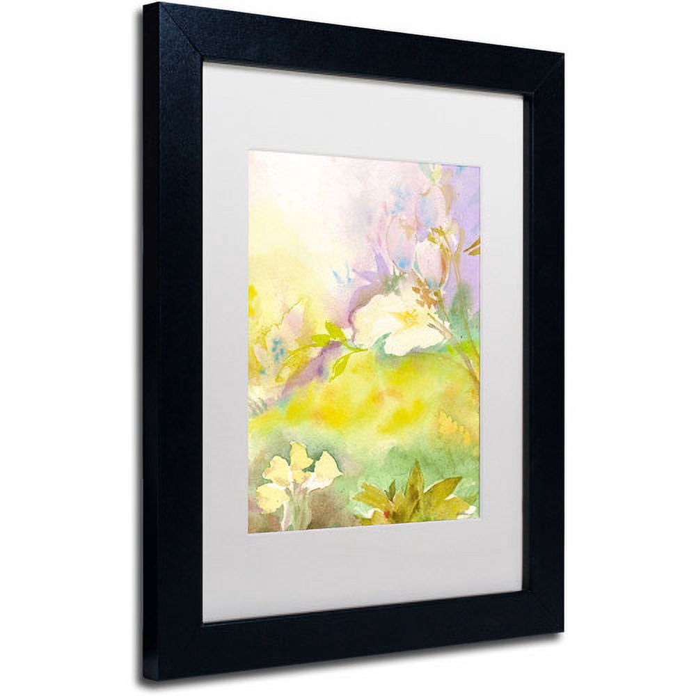 Trademark Fine Art "Enchanted" Canvas Art by Sheila Golden, White Matte, Black Frame