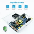 thumbnail image 5 of 12V 50A 600W Universal Power Supply AC 110V/220V to DC 12V Regulated Switching Power Supply Adapter Transformer LED Driver for LED Strip Light, CCTV Camera System, 5 of 8