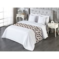 thumbnail image 3 of Geometric Bed Runner, Marble Artwork Inspired Tetragonal Repetitive Pattern Print, Decorative Accent Bedding Scarf for Hotels Homes & Guest Rooms, Queen, Pale Grey and Charcoal Grey, by Ambesonne, 3 of 3