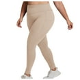 thumbnail image 5 of MGDXOX Yoga Pants for Women Fashion Plus Size Workout Leggings High Waisted Petite Full Length Pants with Pockets Beige XXL, 5 of 6