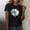 Shirts-90Black, variant on Celestial Sunflower Floral for Women T Shirt Vintage Botanical Graphic Short Sleeve Crewneck Casual Loose Fit Spring Summer Garden Shirts Tops