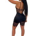 thumbnail image 4 of Mono de malla sin mangas Sexy para mujer de VISgogo, mono transparente de encaje con escote en V y espalda descubierta, pantalones cortos eróticos de una pieza calados para mujer VISgogo moda, 4 of 9
