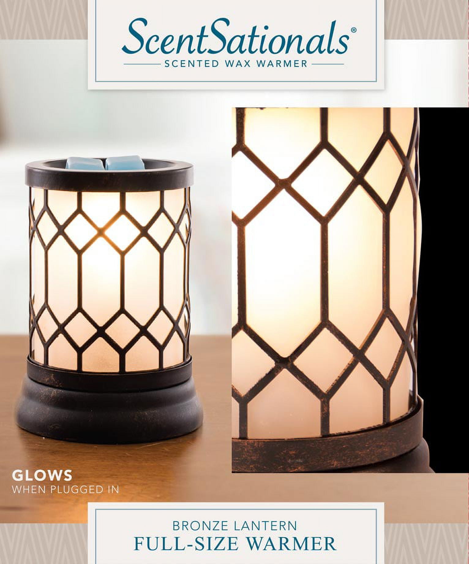 ScentSationals Full-Size Wax Warmer, Bronze Lantern