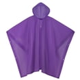 thumbnail image 4 of Kilaqueen Reusable EVA Rain Poncho with Drawstring Hood Lightweight Waterproof Raincoat for Adults Unisex Long Rain Cape for Hiking Camping, 4 of 7