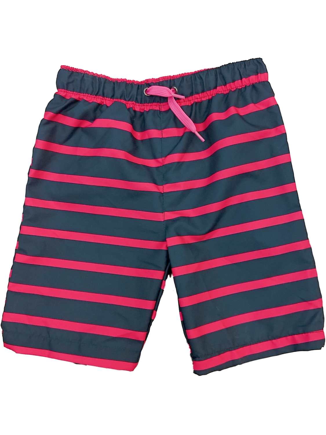 Toddler & Boys Blue & Pink Striped Board Shorts Swim Trunks 2T