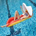 thumbnail image 3 of Pool Float with   Adult Inflatable Pool Float Raft with Shade Water Lounge Blue, 3 of 3
