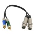 thumbnail image 4 of Cable de sonido estéreo shamjiam 2 XLR a 2 Cable de 1 pie, 4 of 9