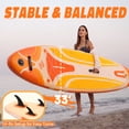 thumbnail image 2 of Santasup Inflatable Stand Up Paddle Board with SUP Accessories, Big Wide Anti-Slip EVA Deck, Waterproof Bag, Colorful Orange 11' Sup Boards for Adults & Youth of All Skill Levels, 2 of 8