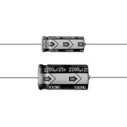 TVX2A2R2MAA 2.2uF, 100V, 20%, 5 X 12, Axial Lead Electrolytic Capacitor (10 pack) - TVX2A2R2MAA