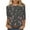 Multicolor#2, variant on 3/4 Length Sleeve Womens Tops Casual Loose Fit Crewneck T Shirts Plus Size Spring Summer Tees Limited Time Sales of Today Multicolor XXXL